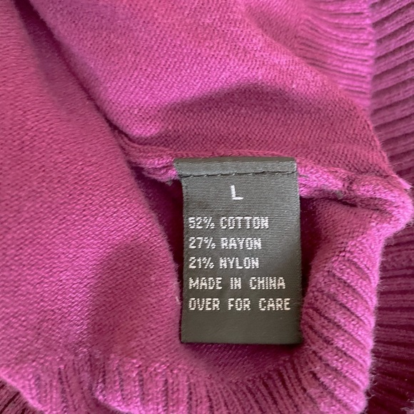 AB Studio V-Neck 3/4 Sweater - Size L - Picture 12 of 12